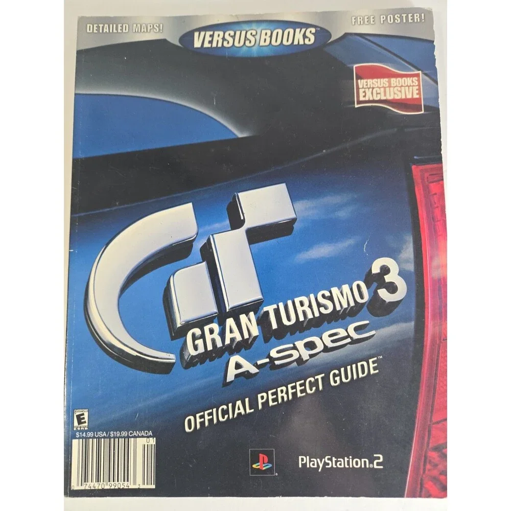 Gran Turismo 3 Official Perfect Strategy Guide with Poster Playstation 2 Versus